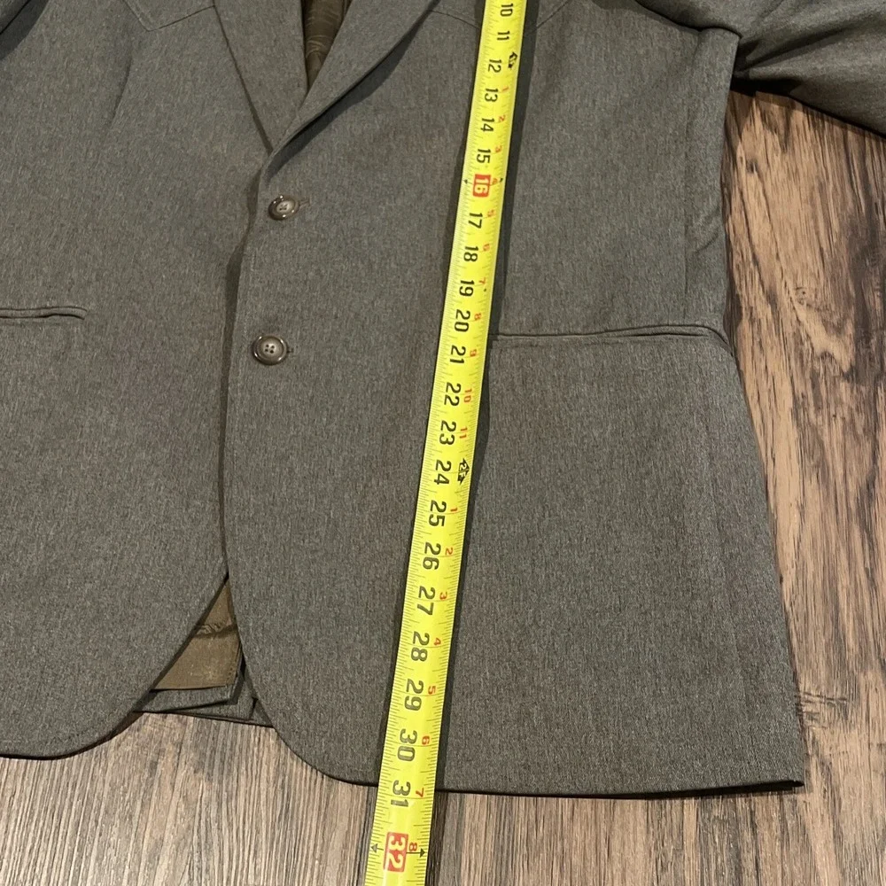 VINTAGE Circle S Blazer Brown Grey Sport Coat Jacket Ranch Western 44R See Pics